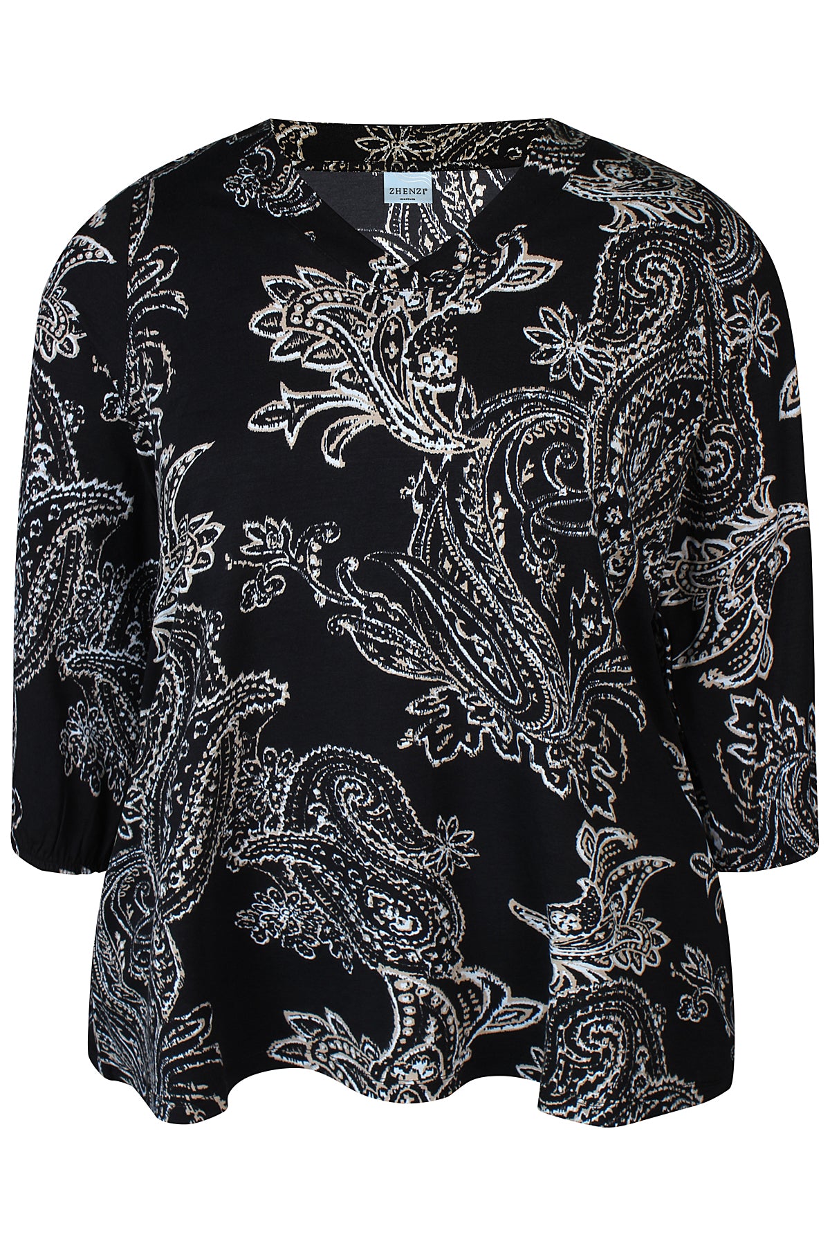 Zhenzi - Sylva 629 blússa með paisley mynstri