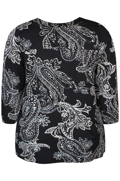 Zhenzi - Sylva 629 blússa með paisley mynstri