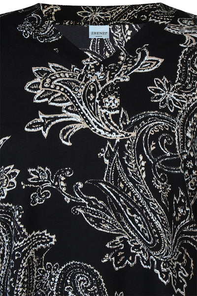 Zhenzi - Sylva 629 blússa með paisley mynstri