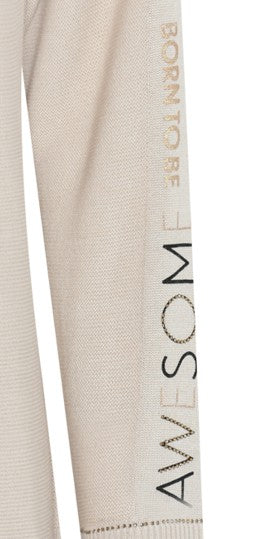 I'cona - Amal ljós kragapeysa með bling
